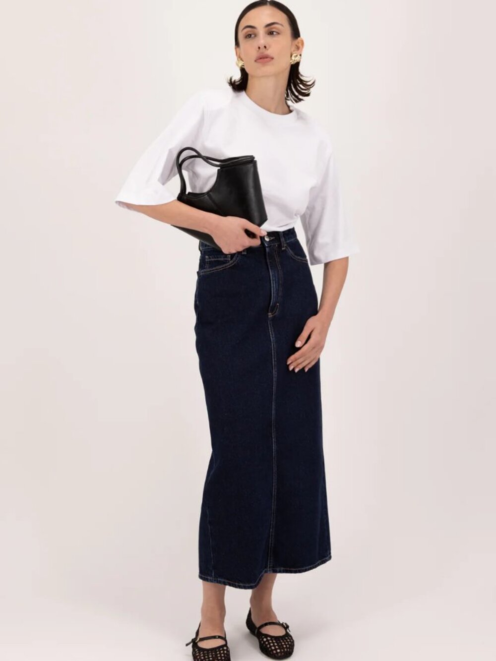 ICON DENIM LOS ANGELES - Suki Skirt - Deep Blue - Sz 26 BNWT